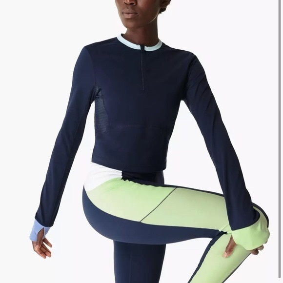 Sweaty‎ Betty Half Zip Long Sleeve M - Picture 1 of 9